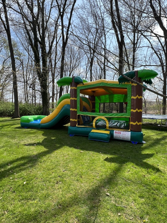 Tropical Bounce House w/ Slide